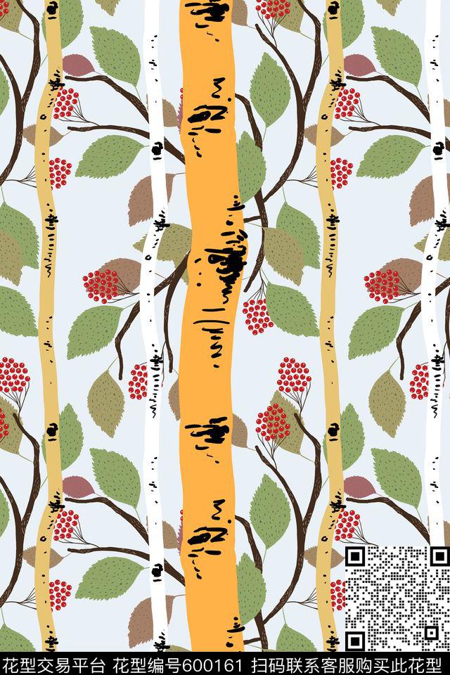 休闲风潮流时尚树林传统印花华亿平台下载（图片编号: 600161） - 瓦栏（Walan）