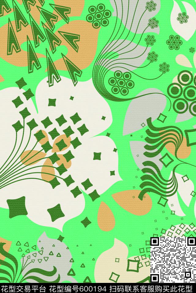 和风花草乡村田园清新时尚新潮关东混概念格调传统印花华亿平台下载（图片编号: 600194） - 瓦栏（Walan）