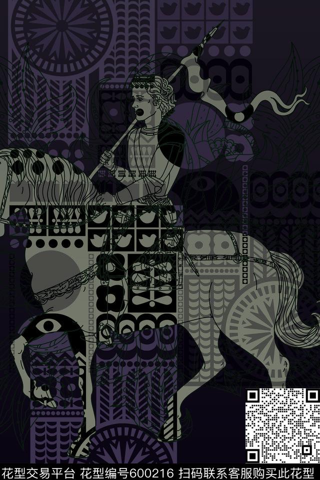 路易文化结合潮流时尚思想先锋主义剪辑可以转英伦风搭配新古典数码印花华亿平台下载（图片编号: 600216） - 瓦栏（Walan）