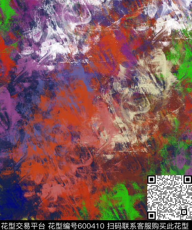 个性时尚绚丽数码印花华亿平台下载（图片编号: 600410） - 瓦栏（Walan）