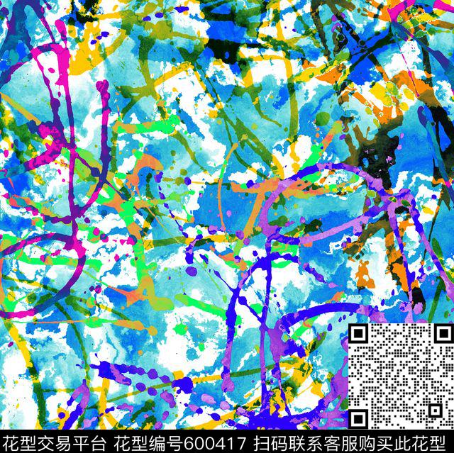 水彩女装运动装数码印花华亿平台下载（图片编号: 600417） - 瓦栏（Walan）