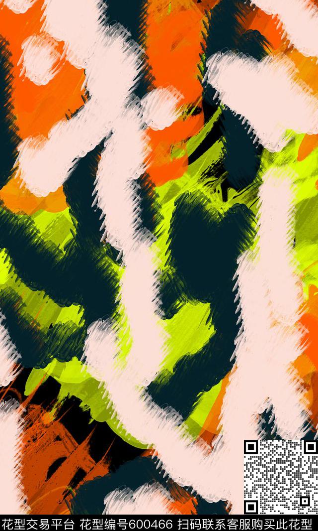 笔刷纹理笔触数码印花华亿平台下载（图片编号: 600466） - 瓦栏（Walan）