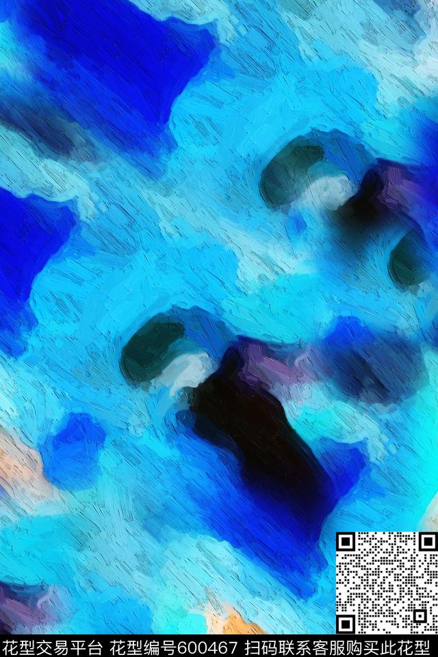 水彩数码印花华亿平台下载（图片编号: 600467） - 瓦栏（Walan）