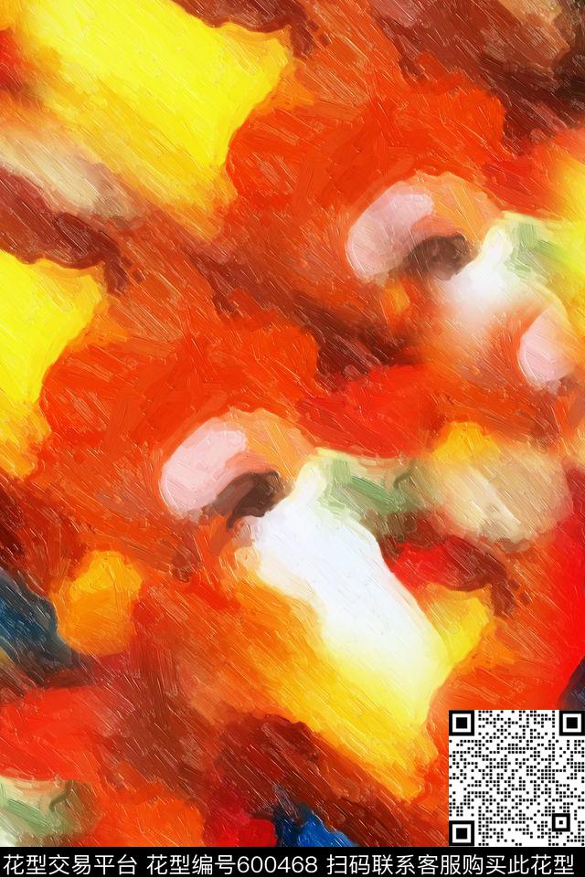 水彩数码印花华亿平台下载（图片编号: 600468） - 瓦栏（Walan）