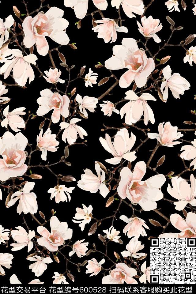 女装花卉碎花数码印花华亿平台下载（图片编号: 600528） - 瓦栏（Walan）