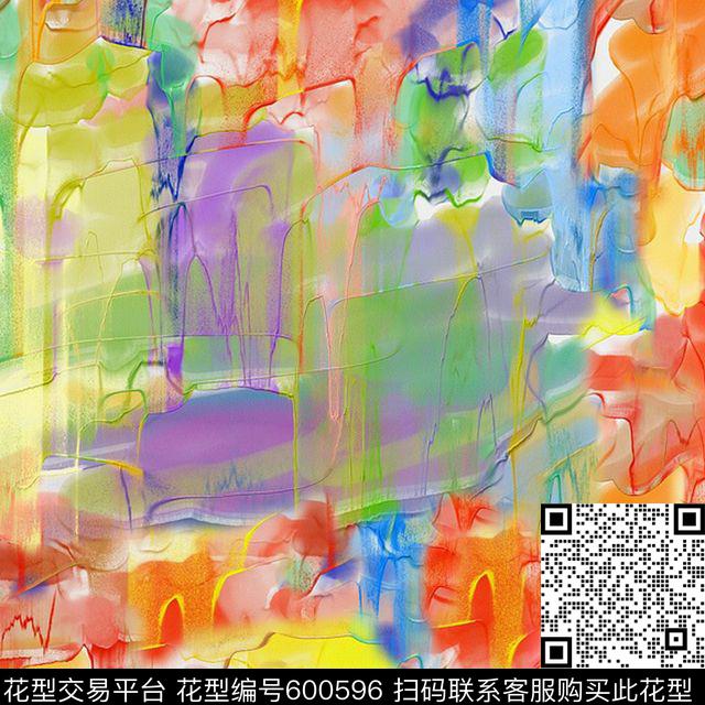 泳装丝绸纹理数码印花华亿平台下载（图片编号: 600596） - 瓦栏（Walan）