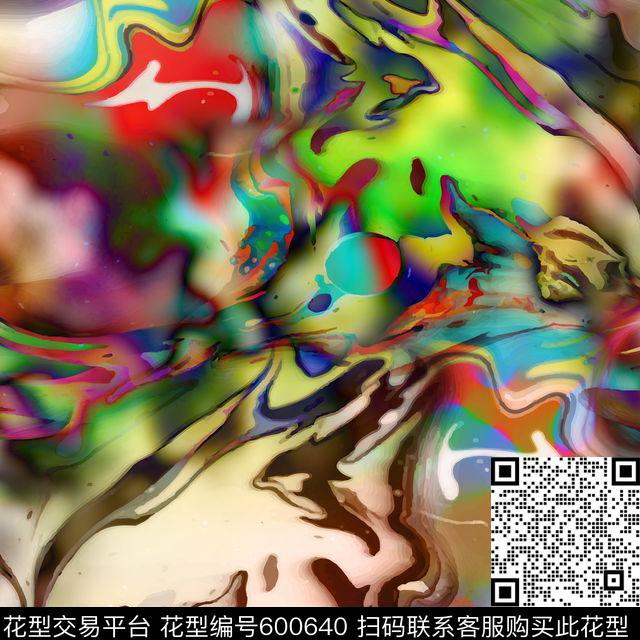 彩色肌理纹理数码印花华亿平台下载（图片编号: 600640） - 瓦栏（Walan）