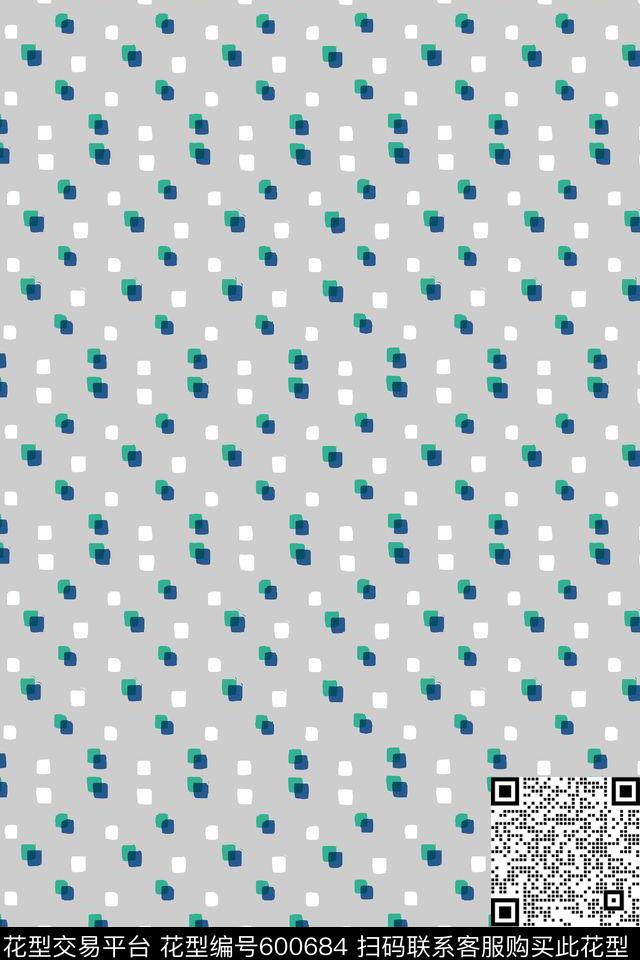 男装衬衫几何传统印花华亿平台下载（图片编号: 600684） - 瓦栏（Walan）