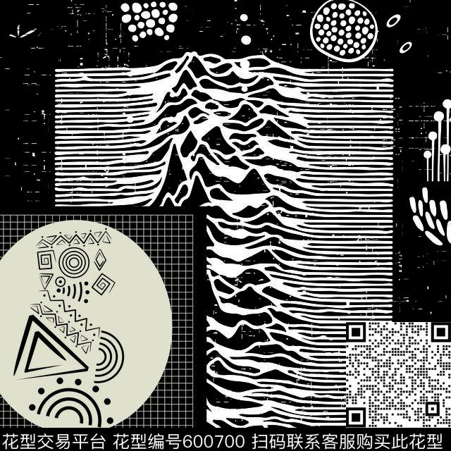 灵感来源华丽摇滚大卫鲍伊致敬极强形式感纯粹个性化设计传统印花华亿平台下载（图片编号: 600700） - 瓦栏（Walan）
