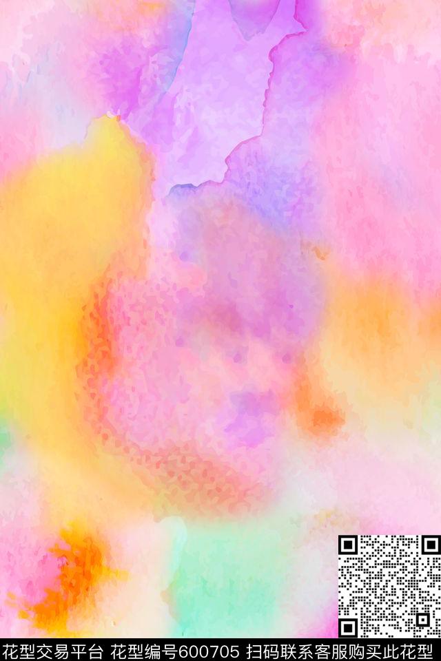 手绘水彩水彩风格底纹彩色水彩图案数码印花华亿平台下载（图片编号: 600705） - 瓦栏（Walan）