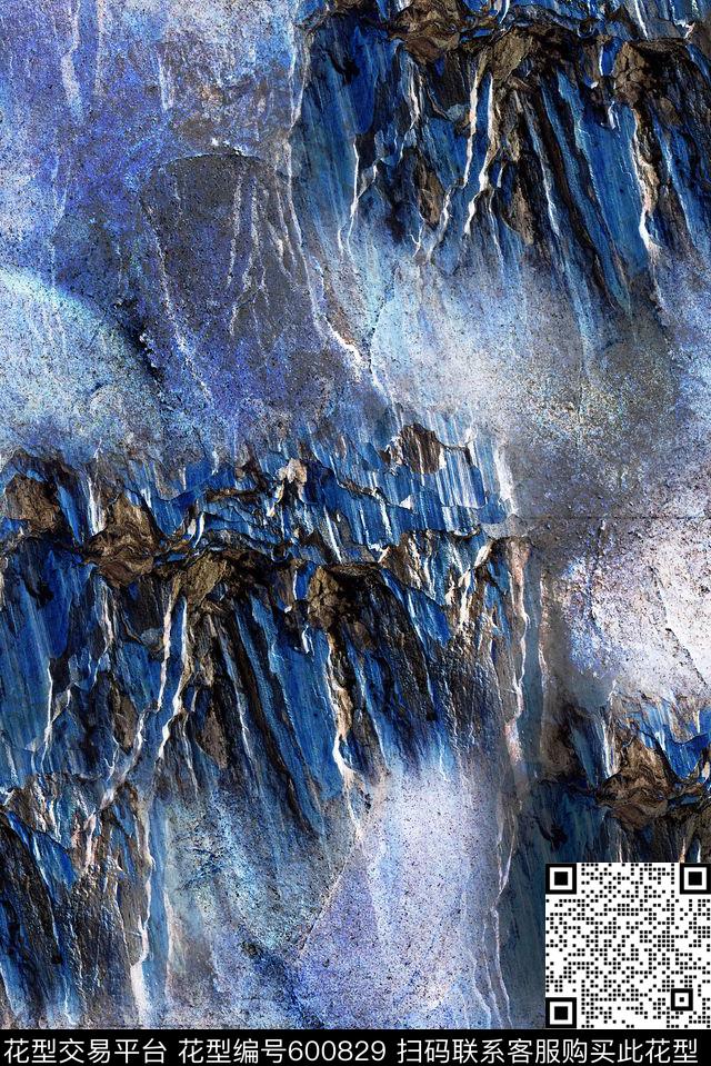 纹理大理石数码印花华亿平台下载（图片编号: 600829） - 瓦栏（Walan）