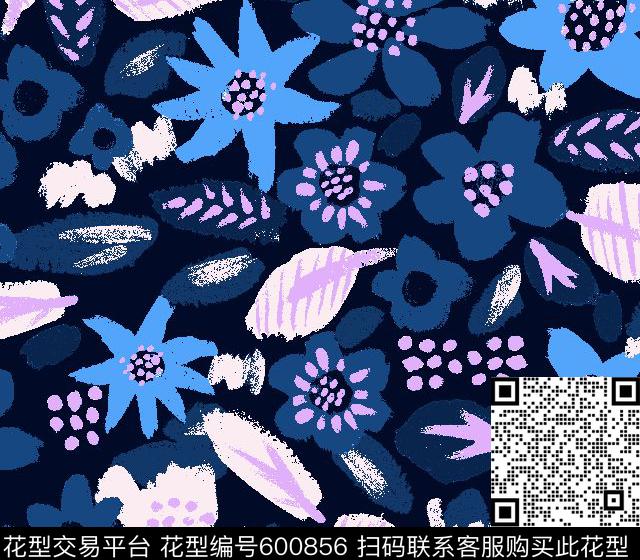 花朵传统华亿平台花卉传统印花华亿平台下载（图片编号: 600856） - 瓦栏（Walan）