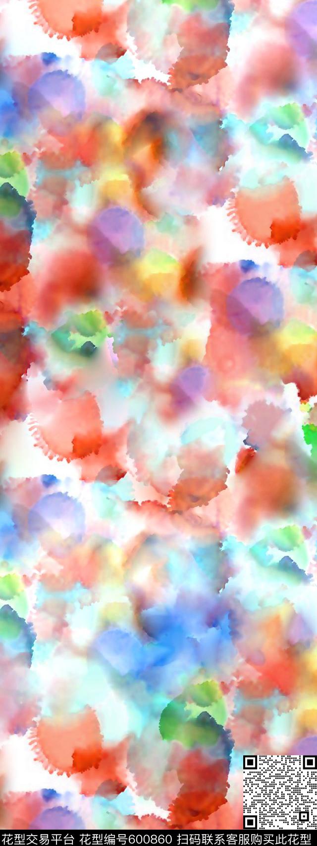 水彩纹理花彩色纹理水彩笔刷纹理数码印花华亿平台下载（图片编号: 600860） - 瓦栏（Walan）
