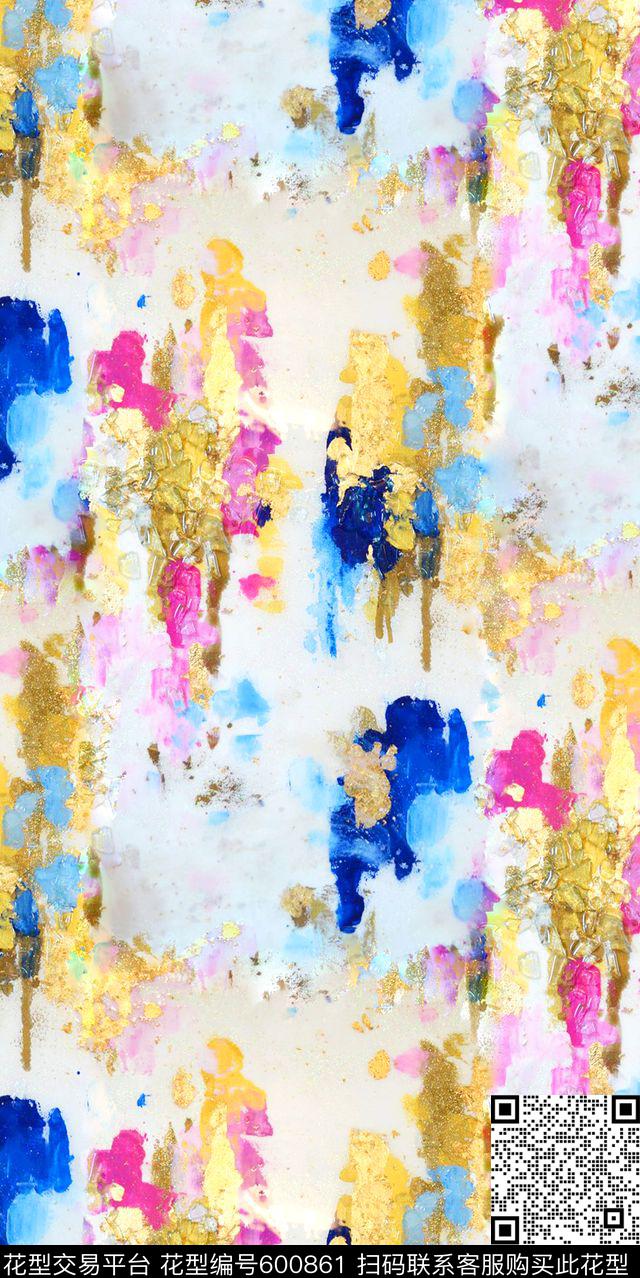 水彩纹理花彩色纹理水彩笔刷纹理数码印花华亿平台下载（图片编号: 600861） - 瓦栏（Walan）