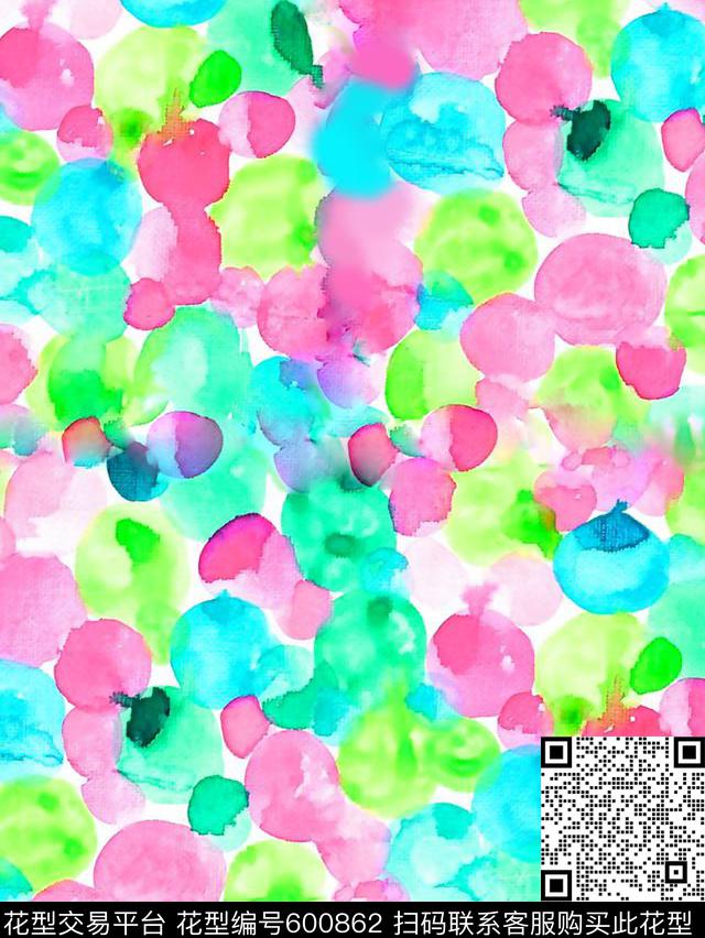 彩色纹理水彩纹理花水彩笔刷纹理数码印花华亿平台下载（图片编号: 600862） - 瓦栏（Walan）