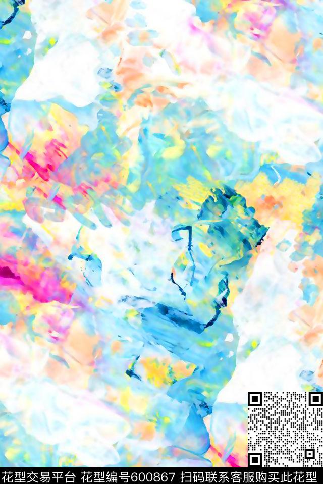 肌理纹理纹理彩色自然岩石数码印花华亿平台下载（图片编号: 600867） - 瓦栏（Walan）