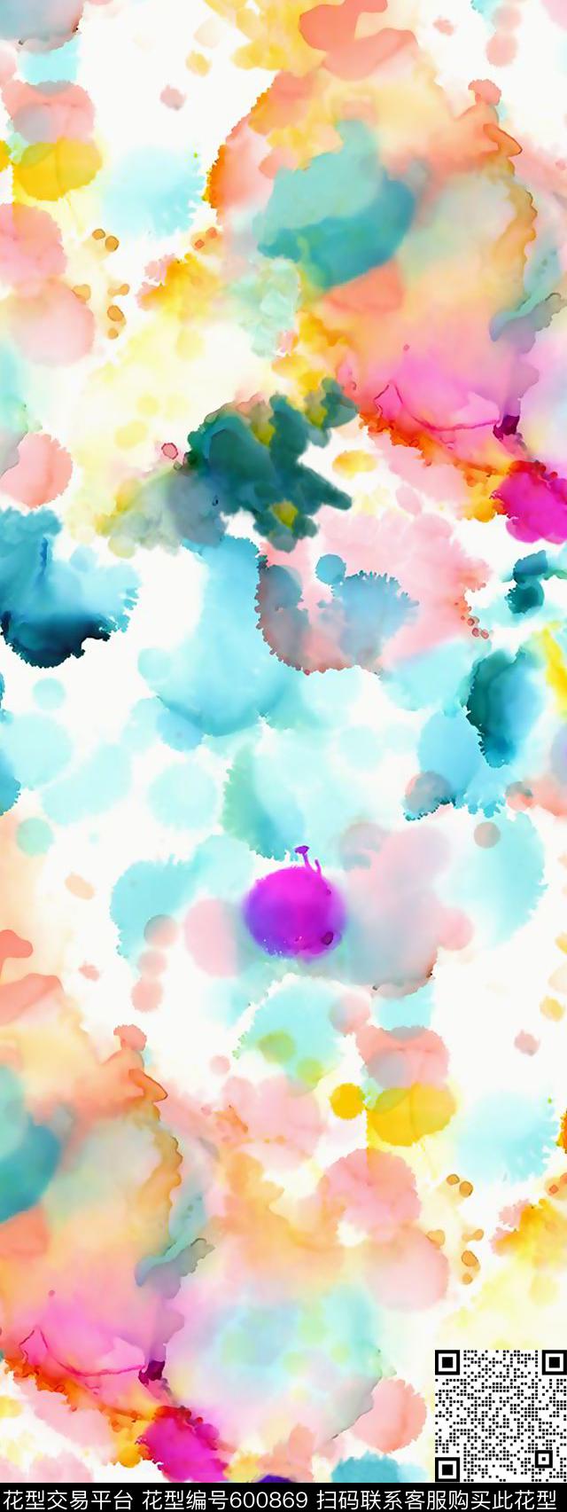 水彩纹理花彩色纹理水彩笔刷纹理数码印花华亿平台下载（图片编号: 600869） - 瓦栏（Walan）