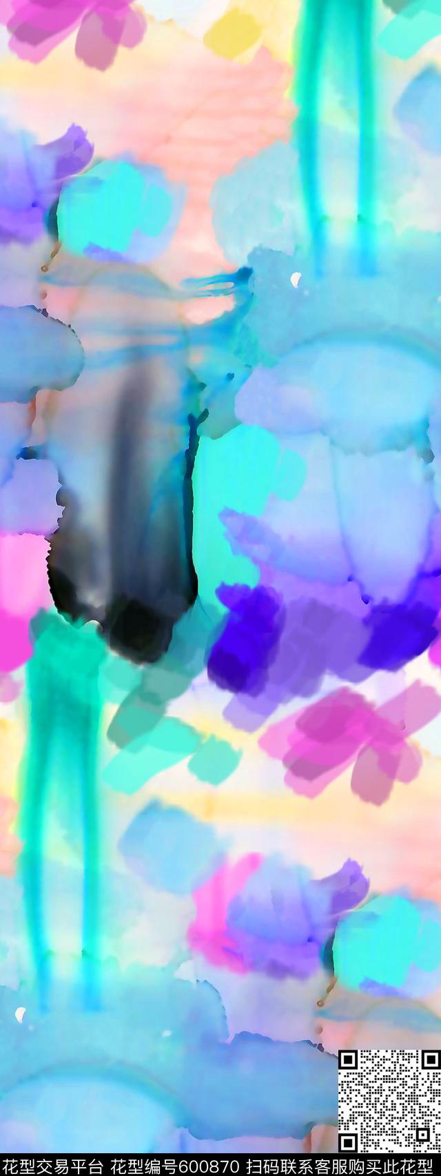 水彩纹理花彩色纹理水彩笔刷纹理数码印花华亿平台下载（图片编号: 600870） - 瓦栏（Walan）