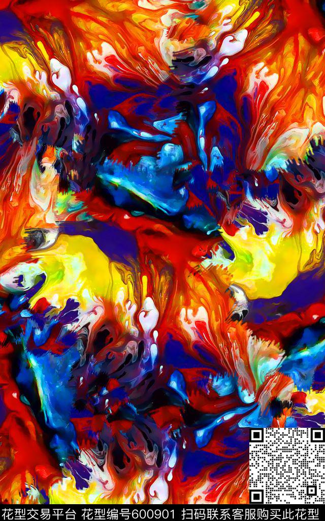 水彩纹理花水彩笔刷纹理彩色纹理数码印花华亿平台下载（图片编号: 600901） - 瓦栏（Walan）