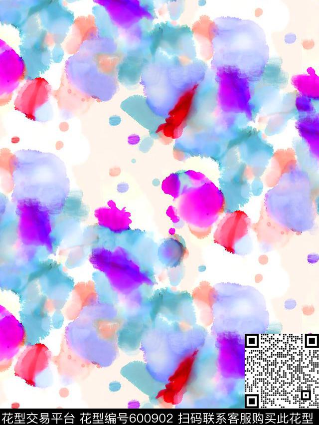 水彩纹理花水彩笔刷纹理彩色纹理数码印花华亿平台下载（图片编号: 600902） - 瓦栏（Walan）