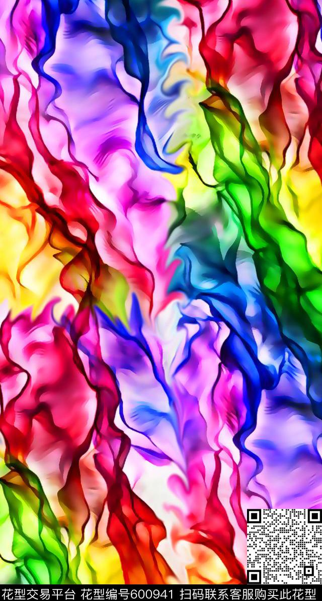 彩色纹理手绘水彩纹理水彩纹理花数码印花华亿平台下载（图片编号: 600941） - 瓦栏（Walan）