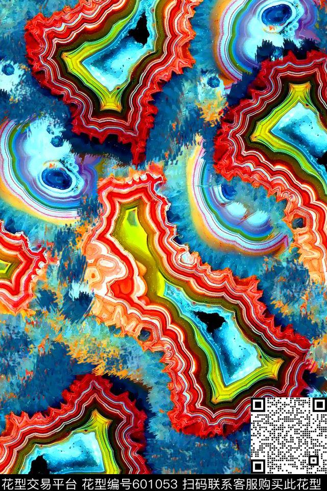 艺术岩石岩石纹理彩色自然岩石数码印花华亿平台下载（图片编号: 601053） - 瓦栏（Walan）