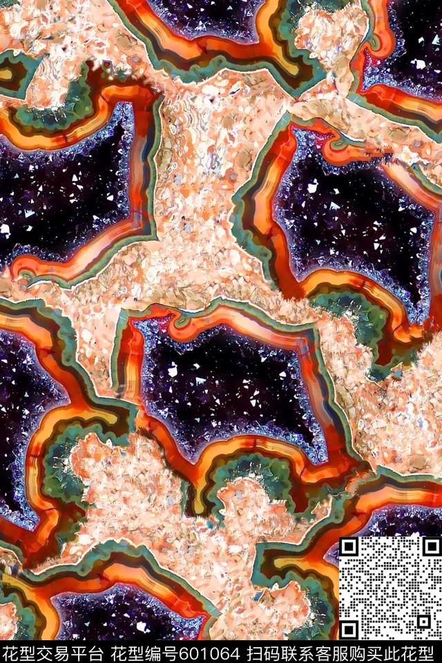 艺术岩石岩石纹理彩色自然岩石数码印花华亿平台下载（图片编号: 601064） - 瓦栏（Walan）