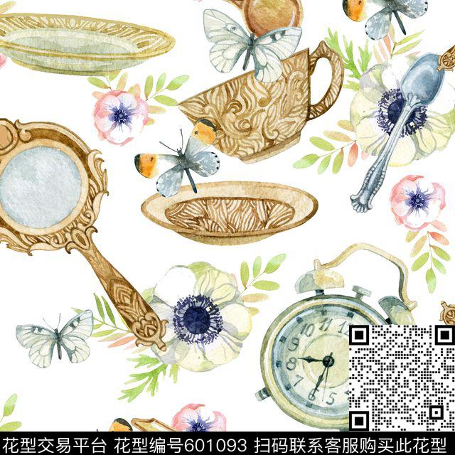 茶杯镜子闹钟数码印花华亿平台下载（图片编号: 601093） - 瓦栏（Walan）