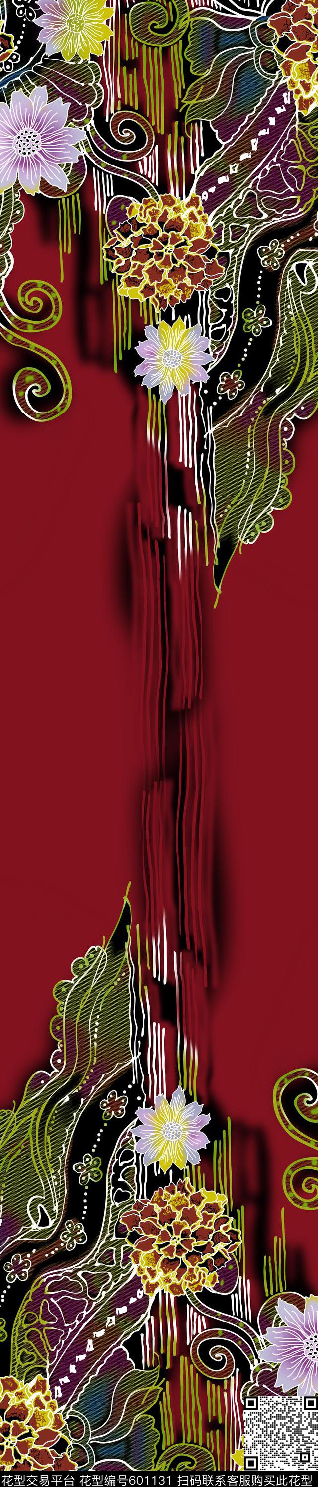女装华亿平台花卉中东风格传统印花华亿平台下载（图片编号: 601131） - 瓦栏（Walan）
