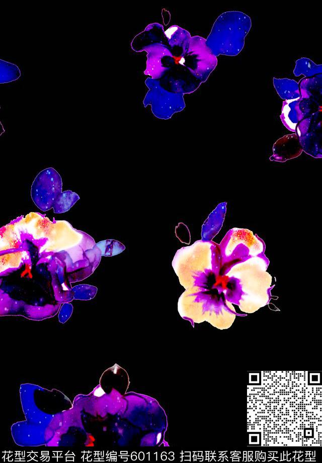 抽象数码女装数码印花华亿平台下载（图片编号: 601163） - 瓦栏（Walan）