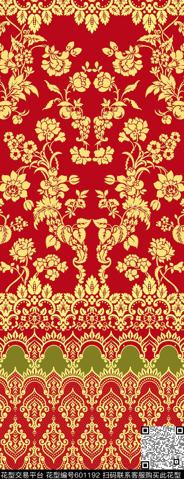 民族风定位青花瓷传统印花华亿平台下载（图片编号: 601192） - 瓦栏（Walan）