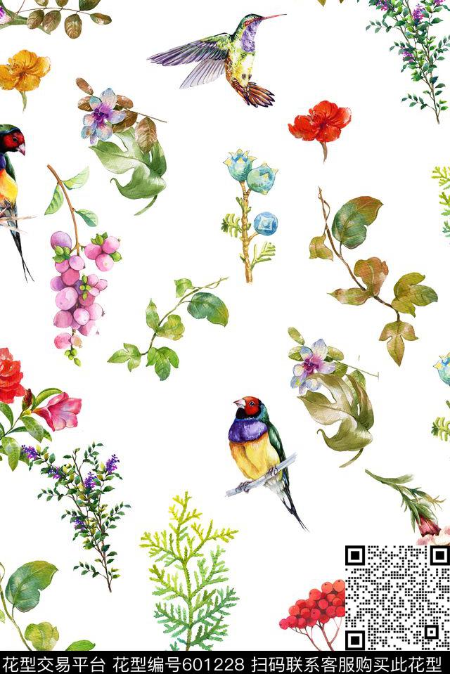 花瓣百合桃花数码印花华亿平台下载（图片编号: 601228） - 瓦栏（Walan）