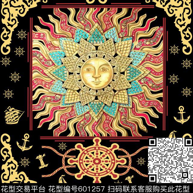 神话脸谱欧式数码印花华亿平台下载（图片编号: 601257） - 瓦栏（Walan）