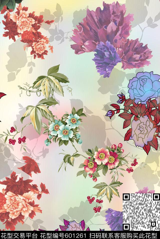 零点--女装小碎花花朵数码印花华亿平台下载（图片编号: 601261） - 瓦栏（Walan）