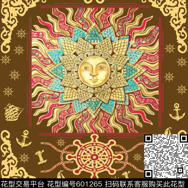 神话脸谱欧式数码印花华亿平台下载（图片编号: 601265） - 瓦栏（Walan）