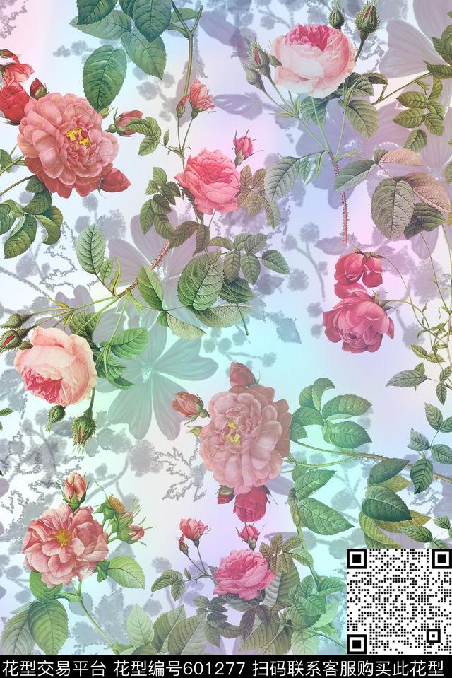 零点--女装数码玫瑰数码印花华亿平台下载（图片编号: 601277） - 瓦栏（Walan）