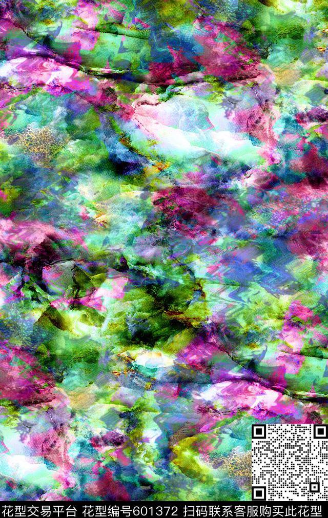 抽象色彩纹理大理石数码印花华亿平台下载（图片编号: 601372） - 瓦栏（Walan）