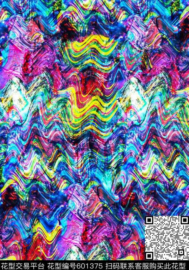 大理石纹理起伏波浪纹数码印花华亿平台下载（图片编号: 601375） - 瓦栏（Walan）