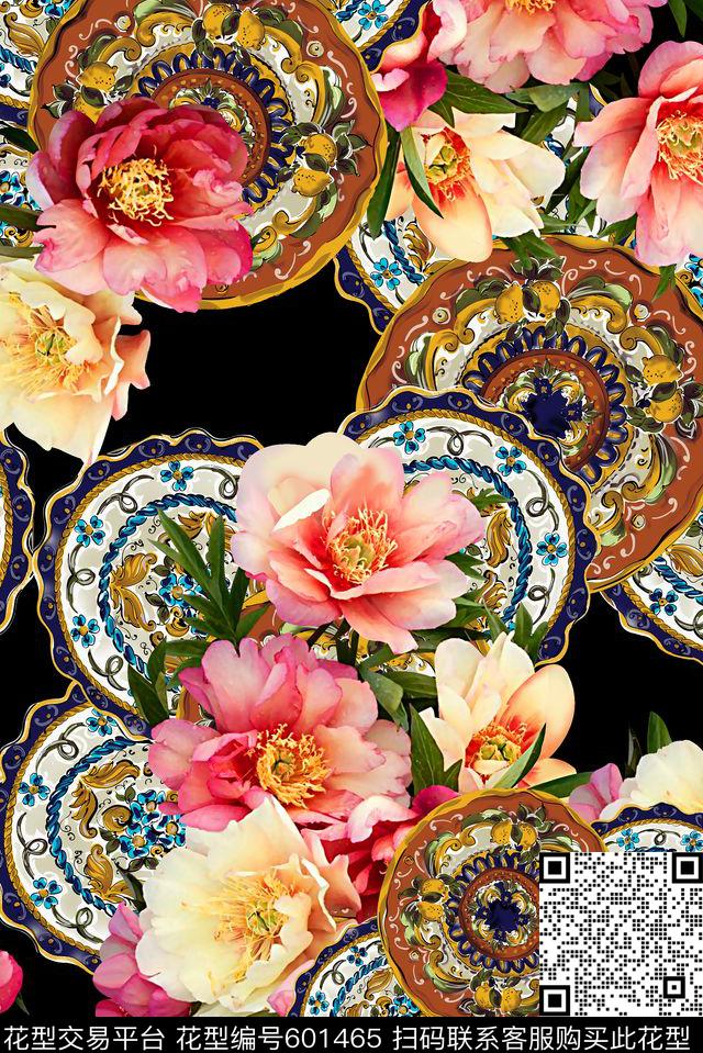 抽象几何清爽梦幻艺术平底立体手绘满版最新高清数码蕾丝民族中国风绣花珠宝肌理时尚潮

流大牌复古欧美风抽象女装花卉宫庭花纹数码印花华亿平台下载（图片编号: 601465） - 瓦栏（Walan）