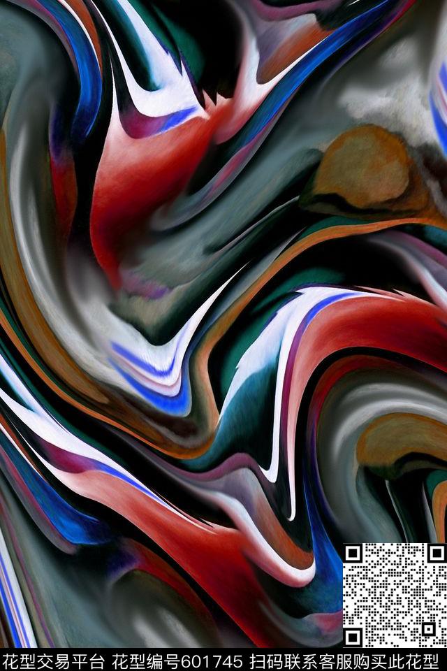 水彩山石纹理抽象数码印花华亿平台下载（图片编号: 601745） - 瓦栏（Walan）