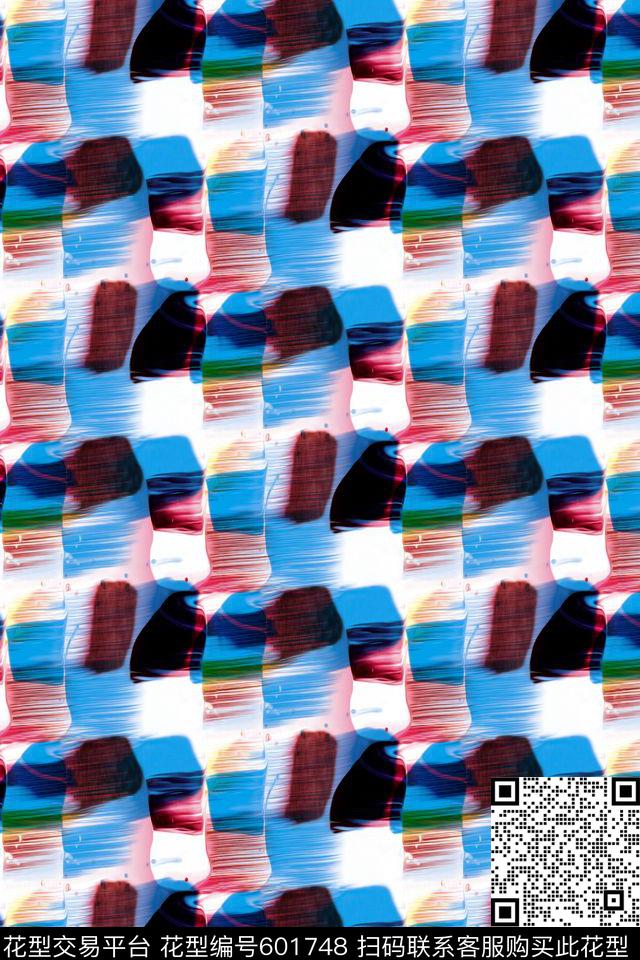 手绘水彩抽象数码印花华亿平台下载（图片编号: 601748） - 瓦栏（Walan）
