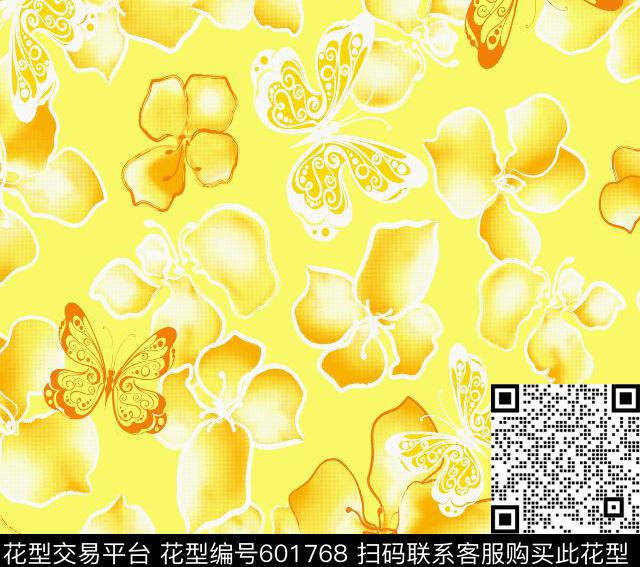 花卉传统印花华亿平台下载（图片编号: 601768） - 瓦栏（Walan）