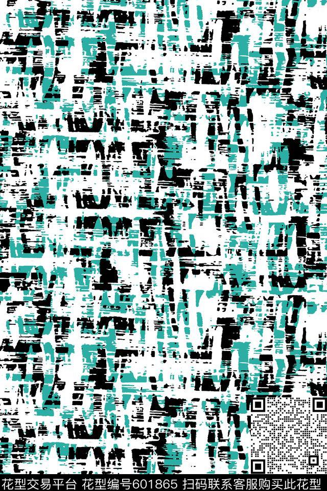 抽象乱纹男装衬衫传统印花华亿平台下载（图片编号: 601865） - 瓦栏（Walan）