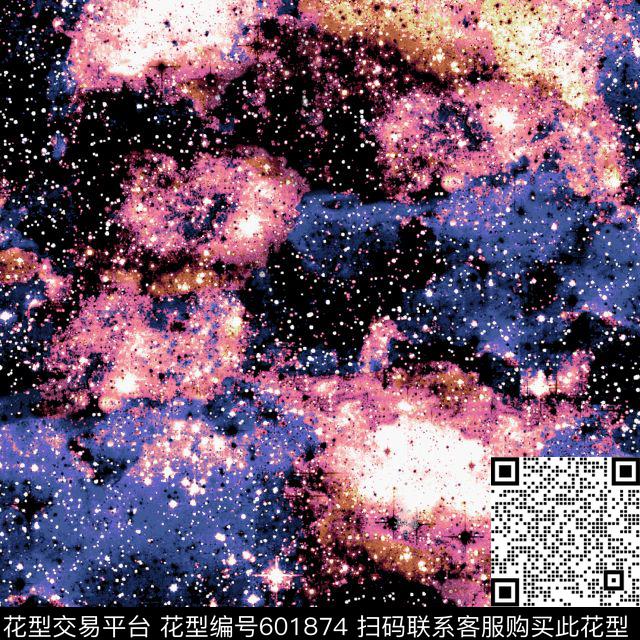 抽象星空传统印花华亿平台下载（图片编号: 601874） - 瓦栏（Walan）