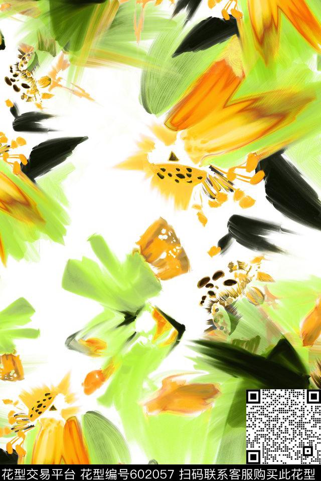 男女装面料欧美手绘数码印花华亿平台下载（图片编号: 602057） - 瓦栏（Walan）