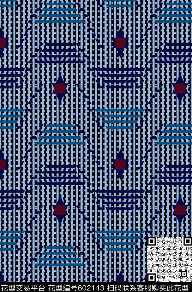 时尚商务印花条纹印花抽象几何衬衫印花传统印花华亿平台下载（图片编号: 602143） - 瓦栏（Walan）