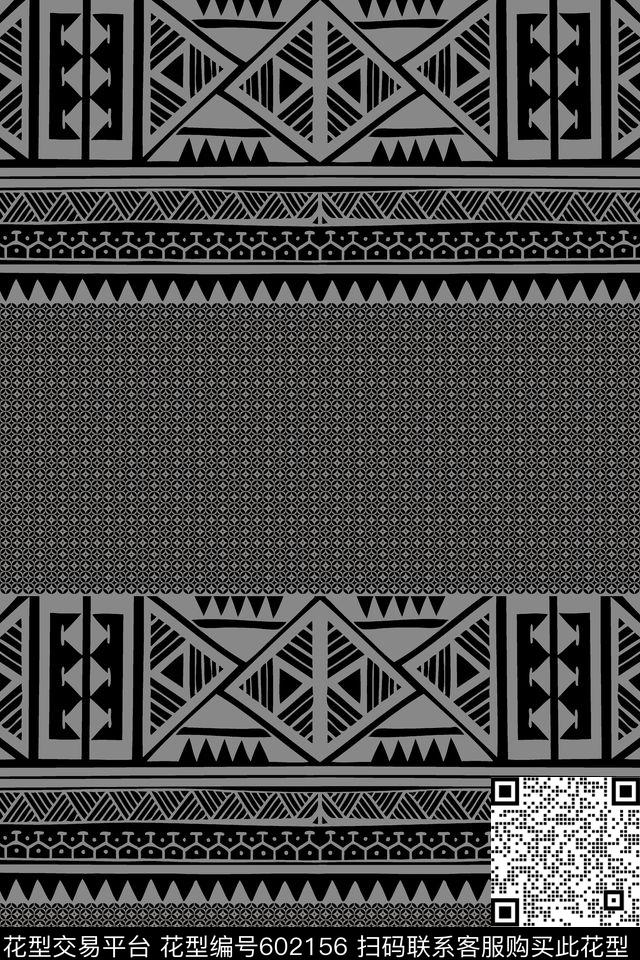 几何条纹传统传统印花华亿平台下载（图片编号: 602156） - 瓦栏（Walan）