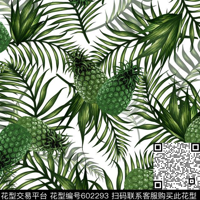 热带水果时尚数码印花华亿平台下载（图片编号: 602293） - 瓦栏（Walan）