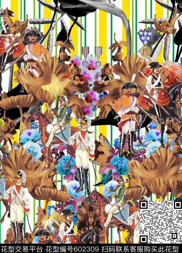 定位荷花勋章数码印花华亿平台下载（图片编号: 602309） - 瓦栏（Walan）