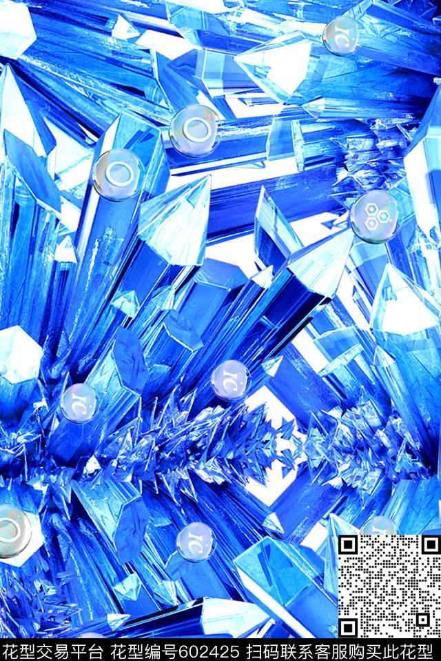 纹理水晶石大理石数码印花华亿平台下载（图片编号: 602425） - 瓦栏（Walan）